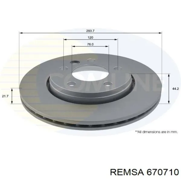 Disco de freno trasero Volkswagen Transporter 7HB, 7HJ, 7EB, 7EJ