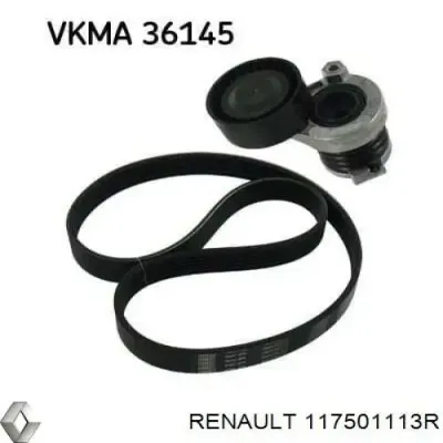Tensor de correa, correa poli V RENAULT 117501113R