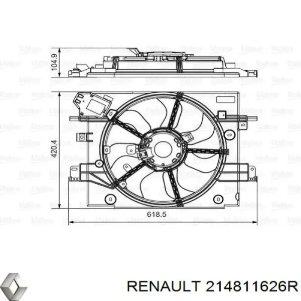 Ventilador del motor 35959055 AND