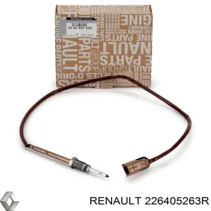 Sensor de temperatura, gas de escape, antes de catalizador 226405263R RENAULT)