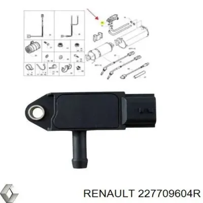 Sensor De Presion De Escape RENAULT 227709604R