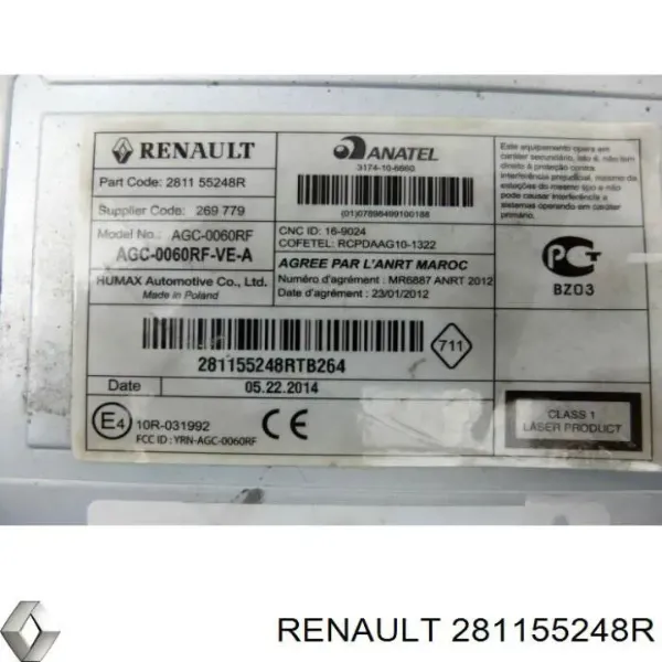 Radio 281153889R Renault (RVI)