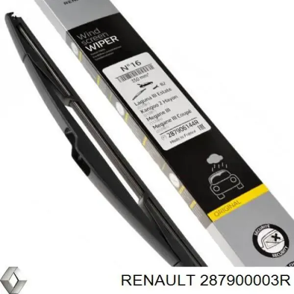 Comprar 287900003R Renault (RVI) Limpiaparabrisas trasero