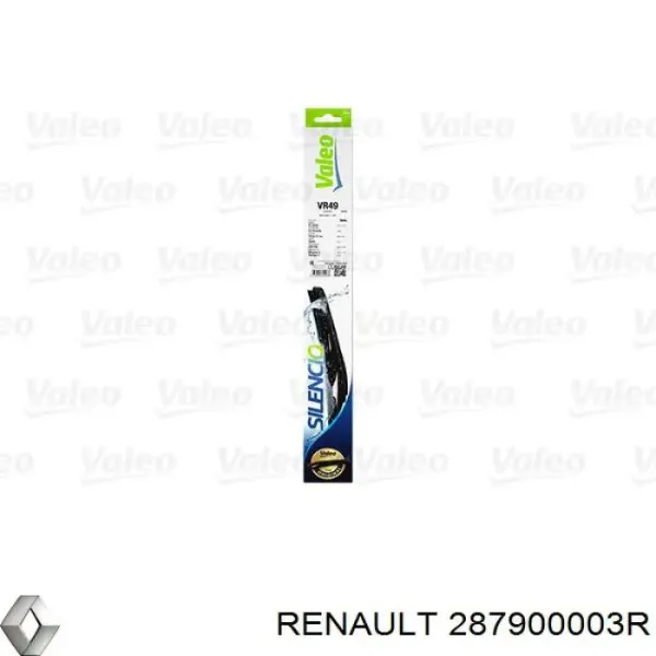 Limpiaparabrisas de luna trasera Renault (RVI) 287900003R precio, desde