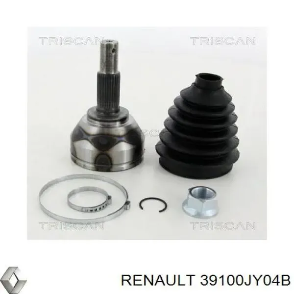 Árbol de transmisión delantero derecho 39100JY04B Renault (RVI)