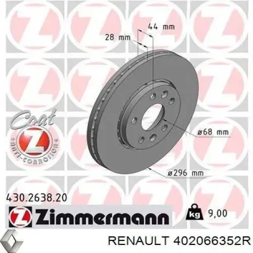 402066352R Renault (RVI)