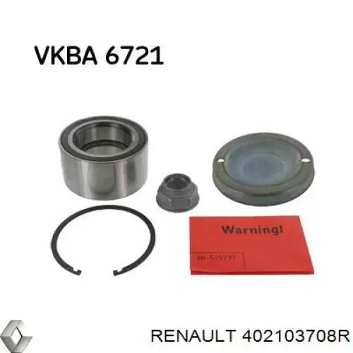 Cojinete de rueda delantero Renault Master 3 FV, JV