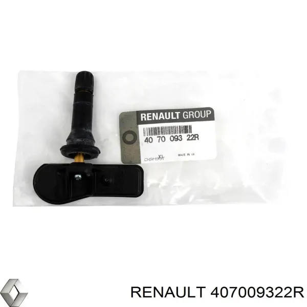 Sensor de presion de llantas Renault (RVI) 407009322R precio, desde