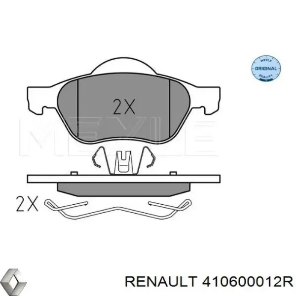 Pastillas de freno delanteras Renault Laguna 2 BG0, BG1
