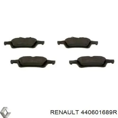 Pastillas de freno traseras 440601689R Renault (RVI)
