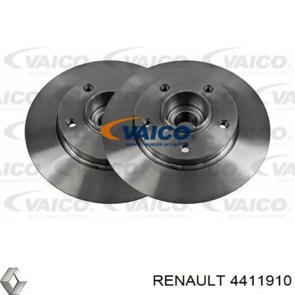 Disco de freno trasero Renault Trafic 2 FL