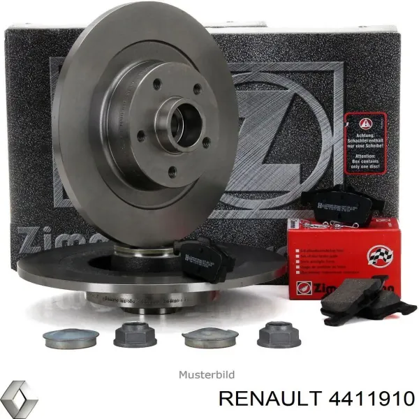 Disco de freno trasero Renault Trafic 2 FL