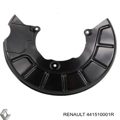 Chapa protectora contra salpicaduras, disco de freno trasero RENAULT 441510001R
