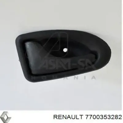 Manecilla de puerta, equipamiento habitáculo, izquierda delantera/trasera RENAULT 7700353282