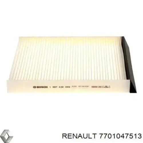Filtro de habitáculo 7701047513 Renault (RVI)