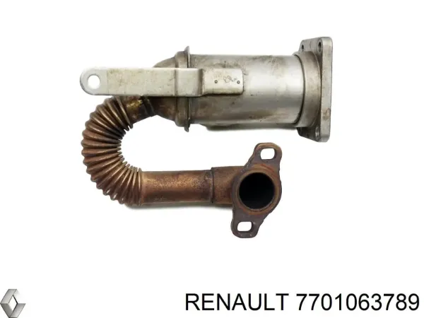 Enfriador de recirculación de gases de escape EGR 7701063789 Renault (RVI)