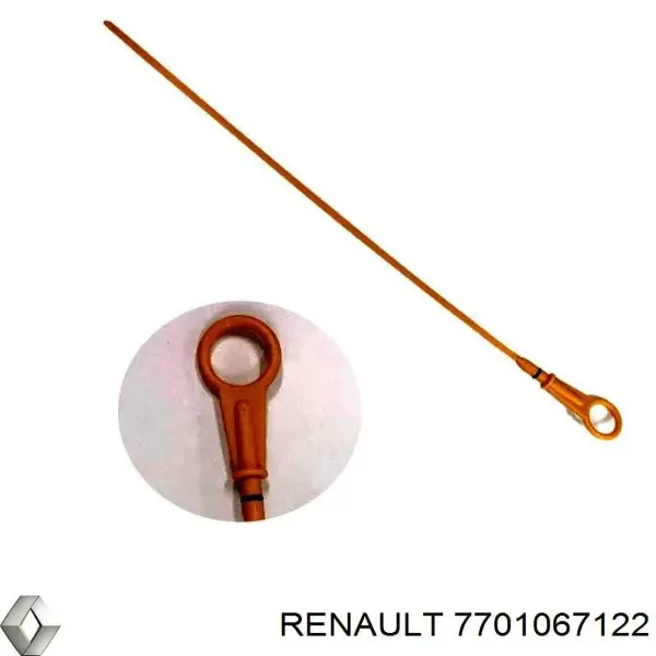 Varilla de nivel de aceite 7701067122 Renault (RVI)