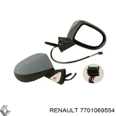 Elemento para Espejo Retrovisor RENAULT 7701069554