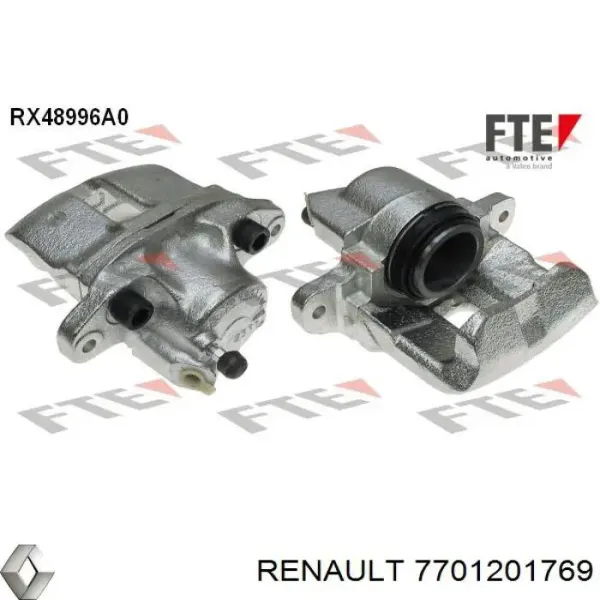 Pinza de freno delantera izquierda 7701201769 Renault (RVI)