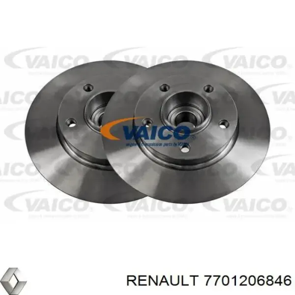 Disco de freno trasero Renault Trafic 2 FL