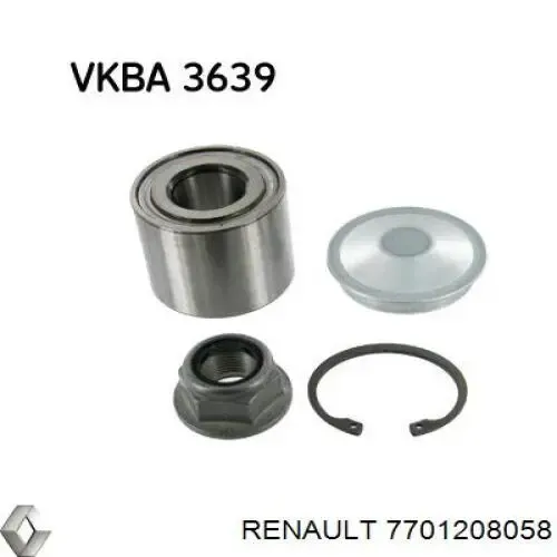 Cojinete de rueda trasero Renault Megane 2 LM0, LM1