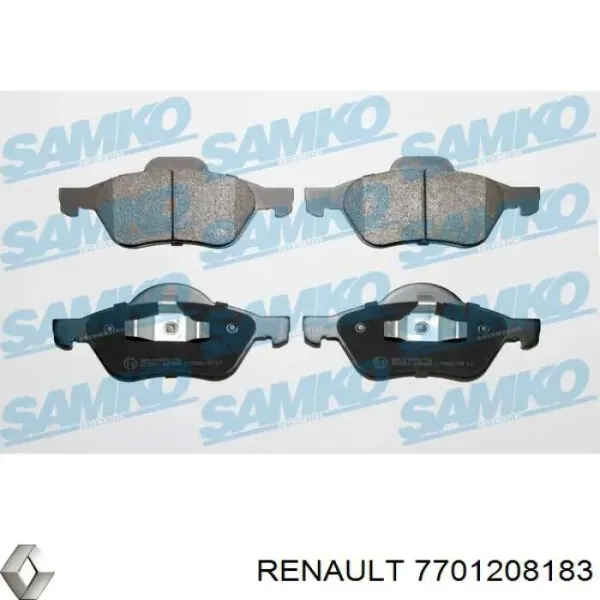 Pastillas de freno delanteras Renault Laguna 2 BG0, BG1