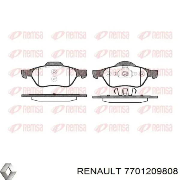 Pastillas de freno delanteras Renault Laguna 2 BG0, BG1