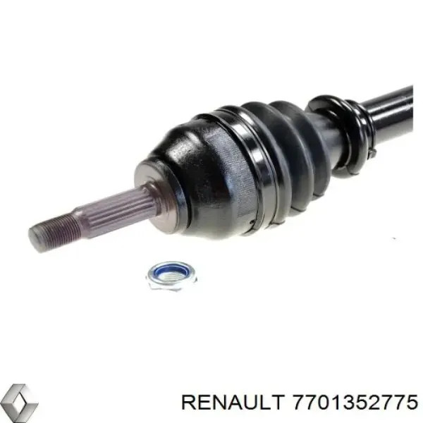 Árbol de transmisión delantero derecho 7701352775 Renault (RVI)