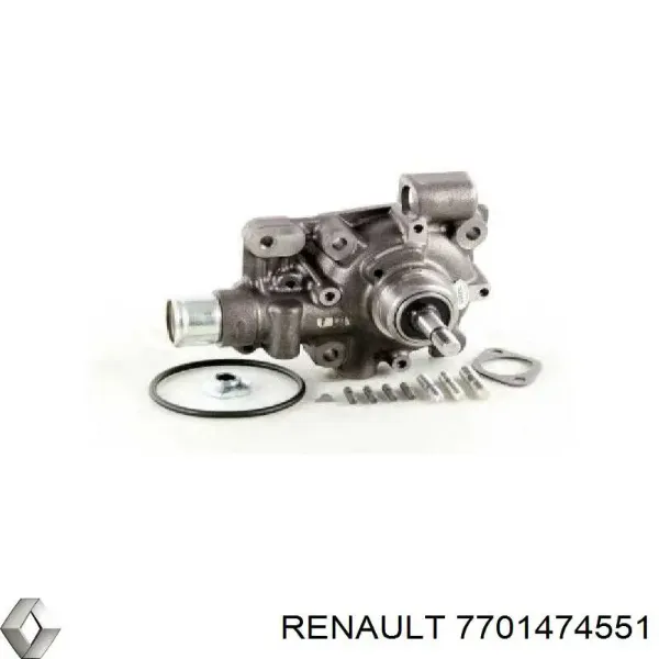 Bomba de agua 7701474551 Renault (RVI)