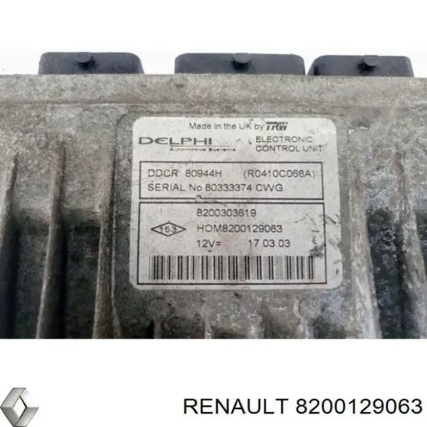 ECU R0410C034A Renault (RVI)