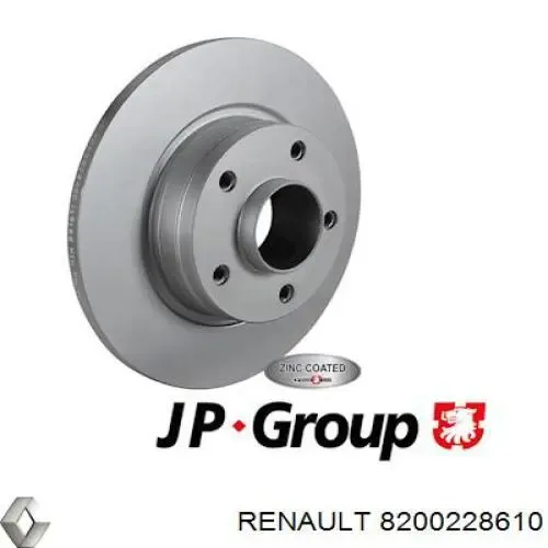 Disco de freno trasero Renault Trafic 2 FL