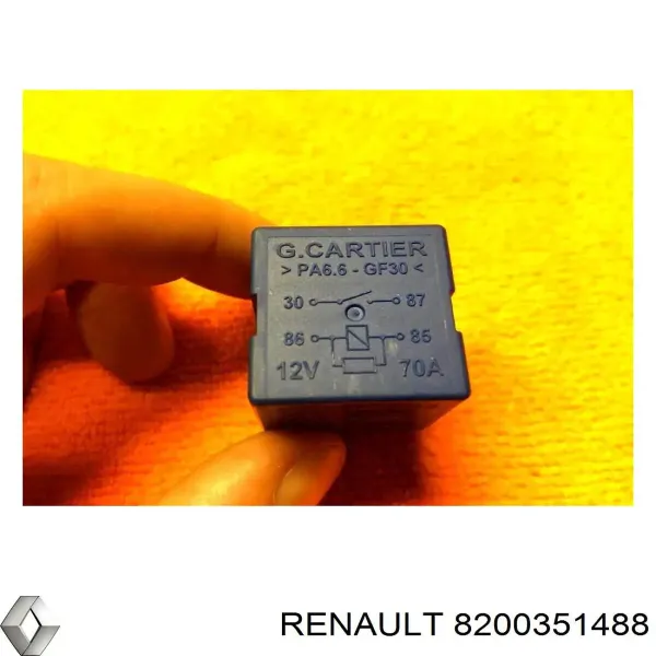 Relé de los calentadores 8200351488 Renault (RVI)