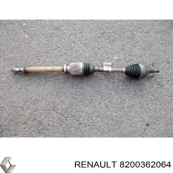 Árbol de transmisión delantero derecho 8200362064 Renault (RVI)