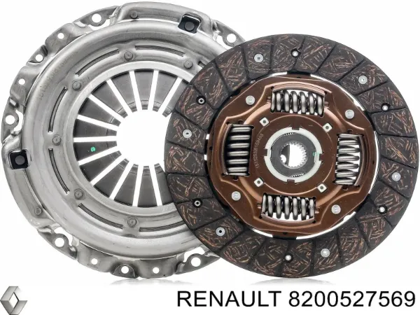 Plato de presión de embrague 8200527569 Renault (RVI)