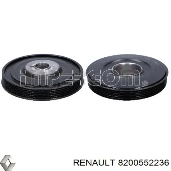 Polea de cigüeñal 8200552236 Renault (RVI)
