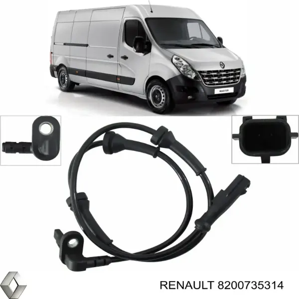 Sensor ABS delantero Renault Master 3 FV, JV