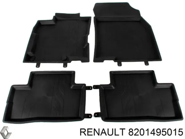 Fijaciones para juego de alfombrillas interiores 8201495015 Renault (RVI)