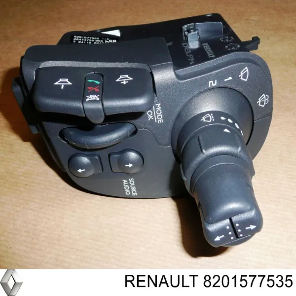 Conmutador derecho de la columna de dirección 8201577535 Renault (RVI)