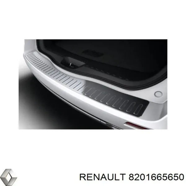 Protector superior del parachoques trasero (estribo) 8201665650 Renault (RVI)