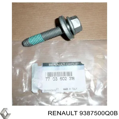 Moldura de guardabarros trasero izquierdo RENAULT 9387500Q0B