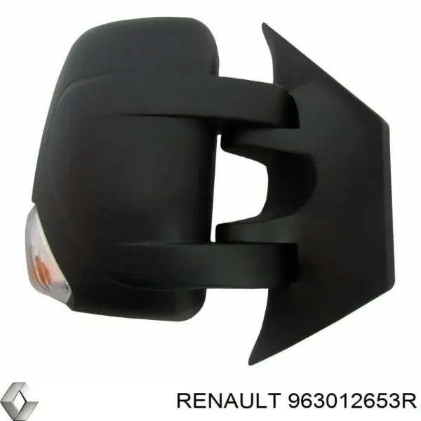 Espejo de retrovisor derecho 963012653R Renault (RVI)