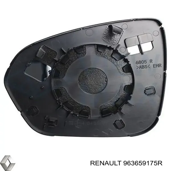Cristal de espejo retrovisor derecho 963659175R Renault (RVI)