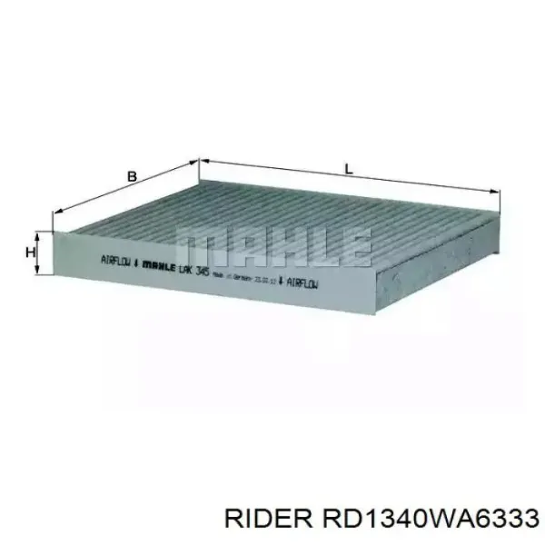 Filtro de aire RD1340WA6333 Rider