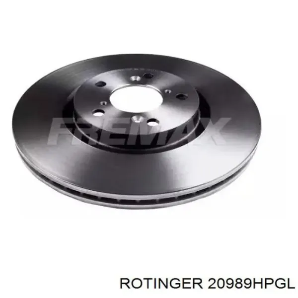 Disco de freno 20989HPGL Rotinger