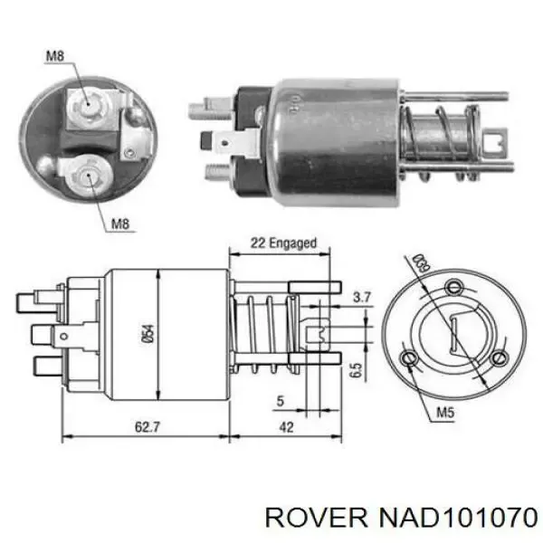 Motor de arranque NAD101070 Rover