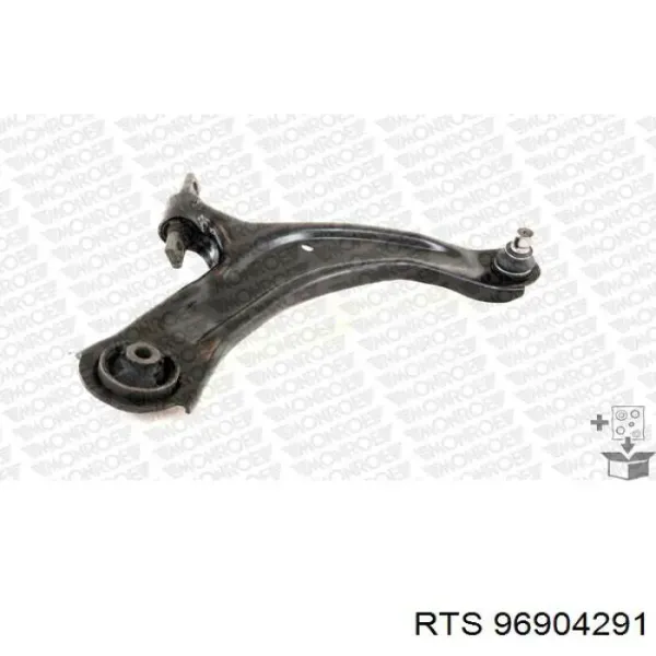 Brazo inferior derecho de la suspensión delantera 96904291 RTS