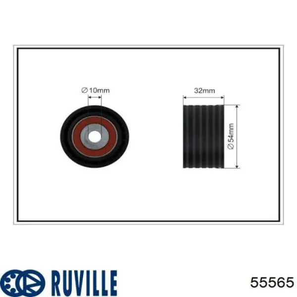 Polea correa distribución 55565 Ruville