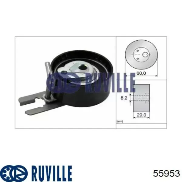 Rodillo, cadena de distribución Volvo S80 2 AS, AR