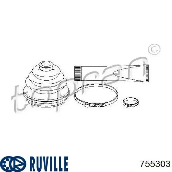 Fuelle, árbol de transmisión delantero exterior Opel Astra 51, 52, F35, M35