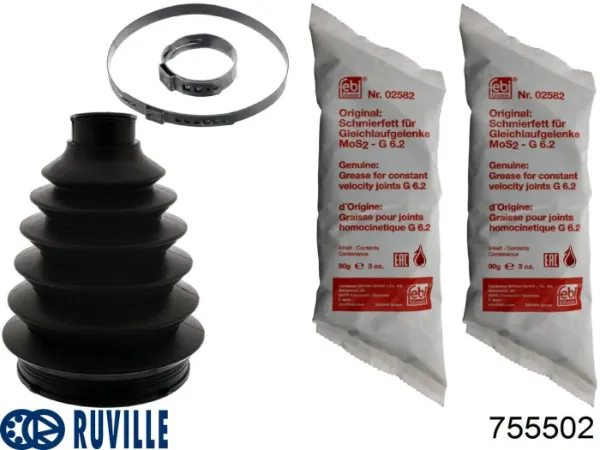 Fuelle, árbol de transmisión delantero exterior Renault Laguna 2 BG0, BG1